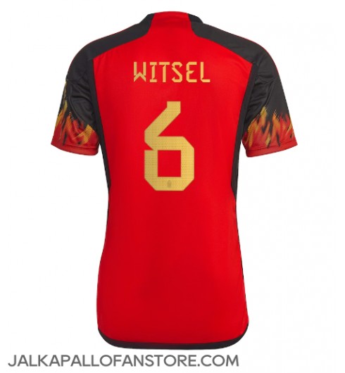 Belgia Axel Witsel #6 Kotipaita MM-kisat 2022 Lyhythihainen